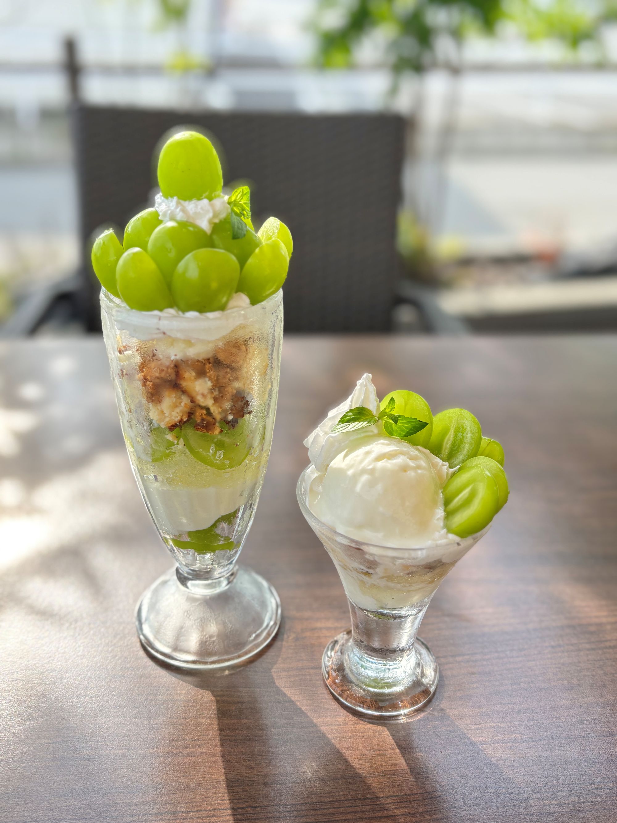 期間限定】シャインマスカット&富士の輝パフェのご紹介 | ひかり珈琲店